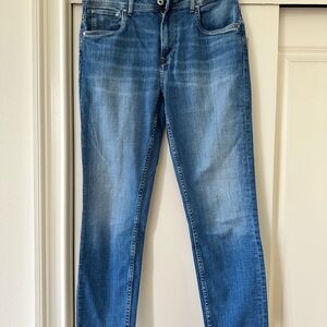 Pepe Jeans Blue Denim with Brown Leather Patch